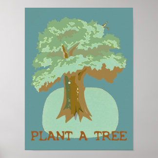 Pflanze a Tree Poster