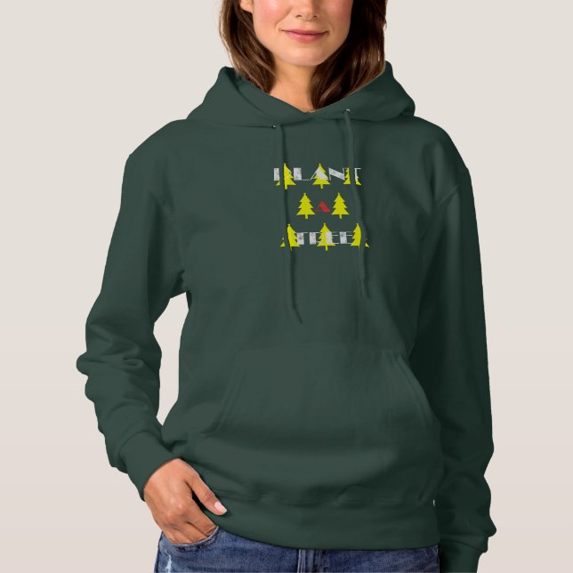 Pflanze A Tree Yellow Bire Trees Hoodie (Vorderseite)