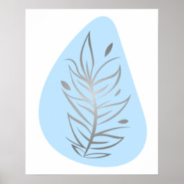 Pflanze Abstrakte Linie Art Poster