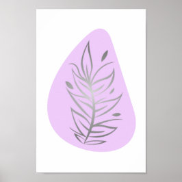 Pflanze Abstrakte Linie Art Poster