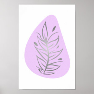 Pflanze Abstrakte Linie Art Poster