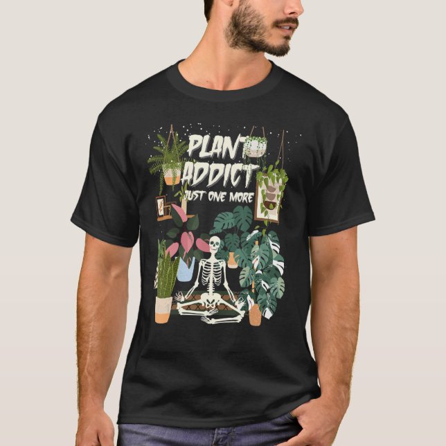 Pflanze Addict Philodendron Micans Monstera Albo H T-Shirt (Vorderseite)