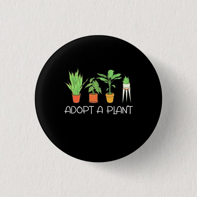 Pflanze adoptiert button (Vorderseite)