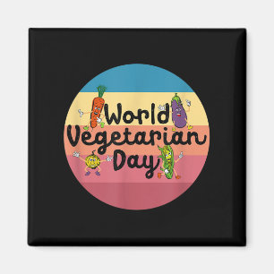 Pflanze am Weltpflanzentag I Eat Vegans Shirt Magnet
