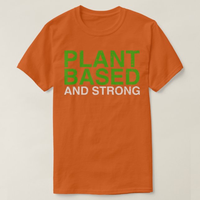 Pflanze auf der Grundlage von Lebensmitteln, Vegan T-Shirt (Design vorne)