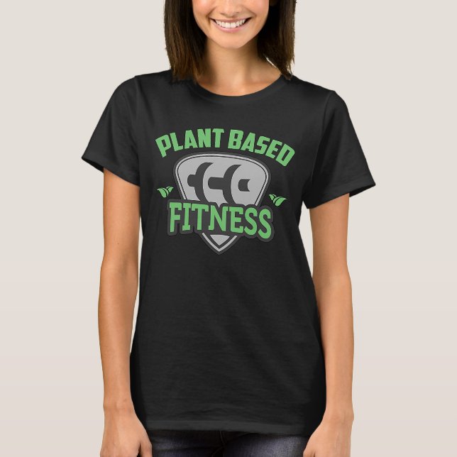 Pflanze auf Fitness Veganismus Fleisch frei vegeta T-Shirt (Vorderseite)