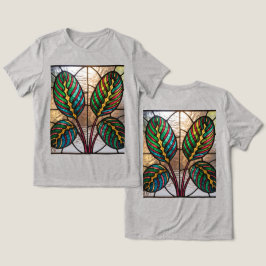 Pflanze aus gepresstem Glas grau Tri-Blend Shirt