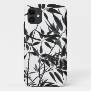 Pflanze aus schwarzem und weißem Bambus Case-Mate iPhone Hülle