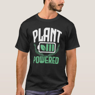 Pflanze-basierte Pflanze - Akkubetrieb Vegan T-Shirt