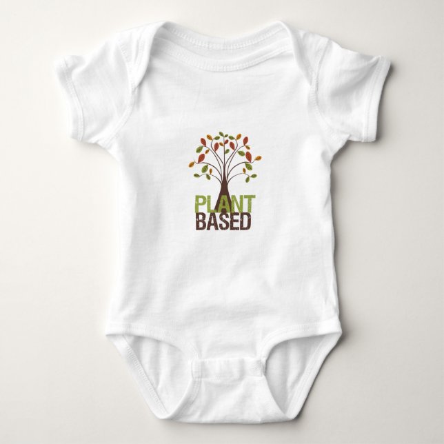 Pflanze basierter Fall-Baum Baby Strampler (Vorderseite)