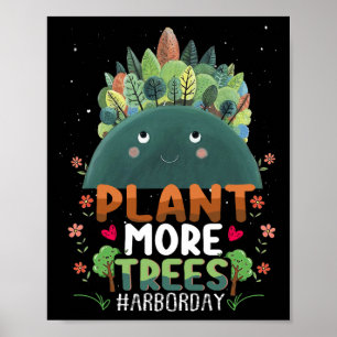 Pflanze Bäume Bäume Hugger Earth Day Arbor Day Nie Poster