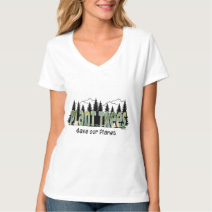 Pflanze Bäume - Rett unseres Planeten, Cool-Weißer T-Shirt