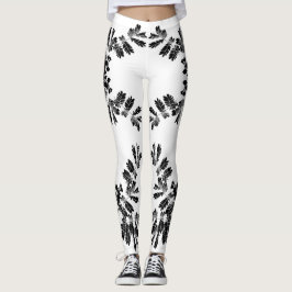 Pflanze bei Silhouetten Leggings