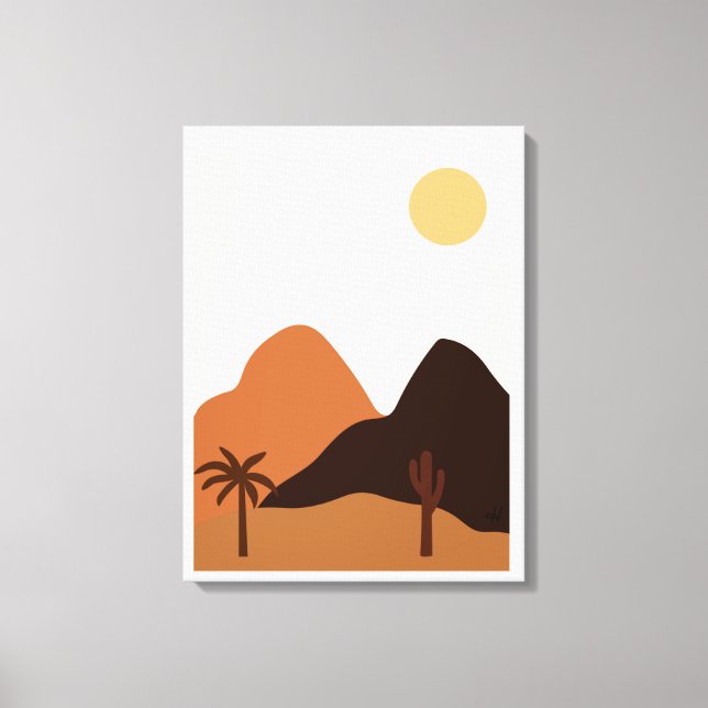 Pflanze Berge Bäume Leinwanddruck (Vorderseite)