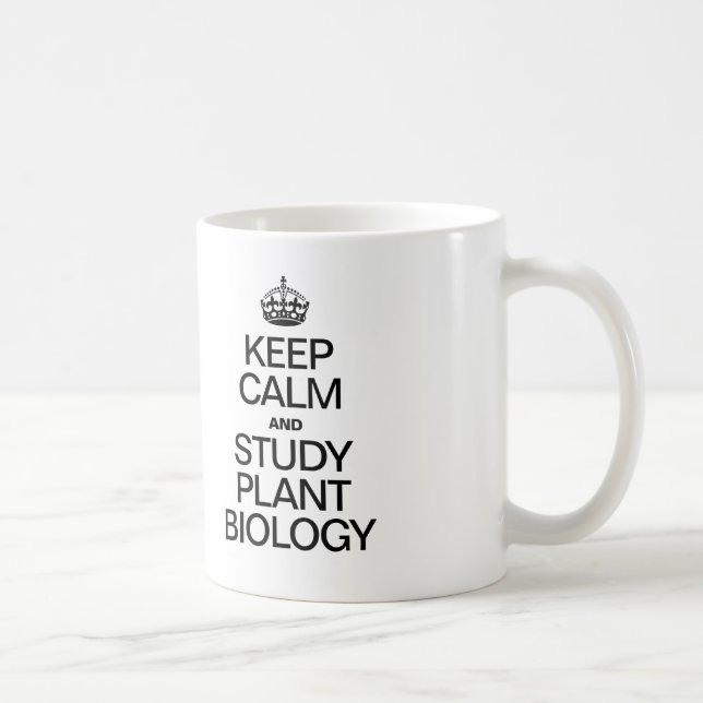 PFLANZE-BIOLOGIE behalt CALM UND STUDY Kaffeetasse (Rechts)
