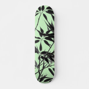 Pflanze "Black and Mint Green" Skateboard