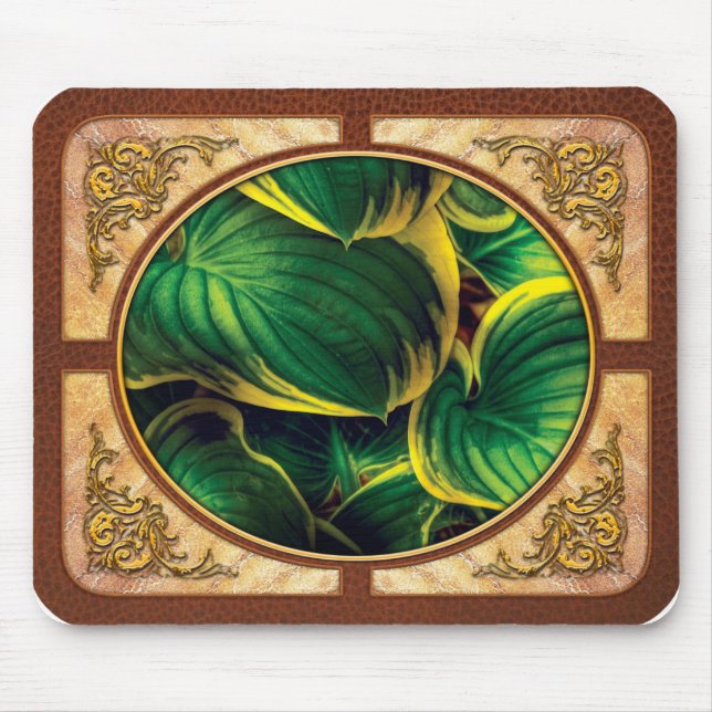Pflanze - Blätter für Jugendherbergen Mousepad (Vorne)