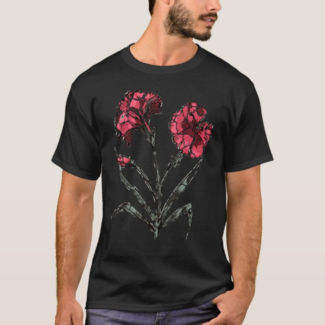 Pflanze Blume Baumgarten erschüttert T-Shirt (Vorderseite)