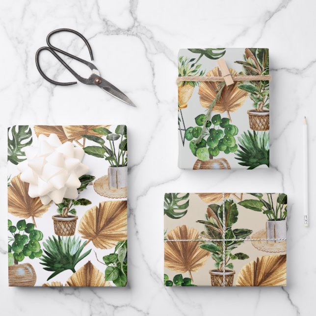 Pflanze Boho Palm Blätter (Vorderseite)