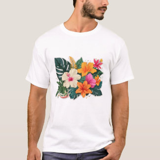 Pflanze Botanische Sukkulturen Niedliche Gartenarb T-Shirt