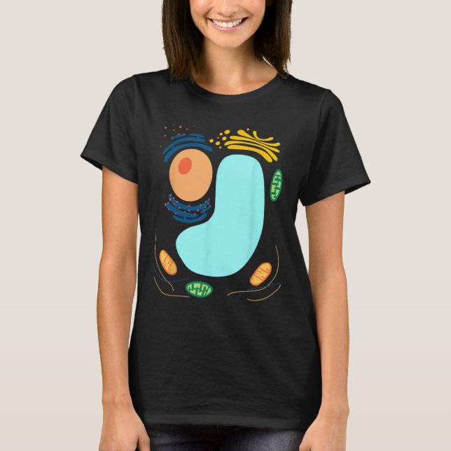 Pflanze Cell Simple Funny Quick Lazy Halloween-Par T-Shirt (Vorderseite)