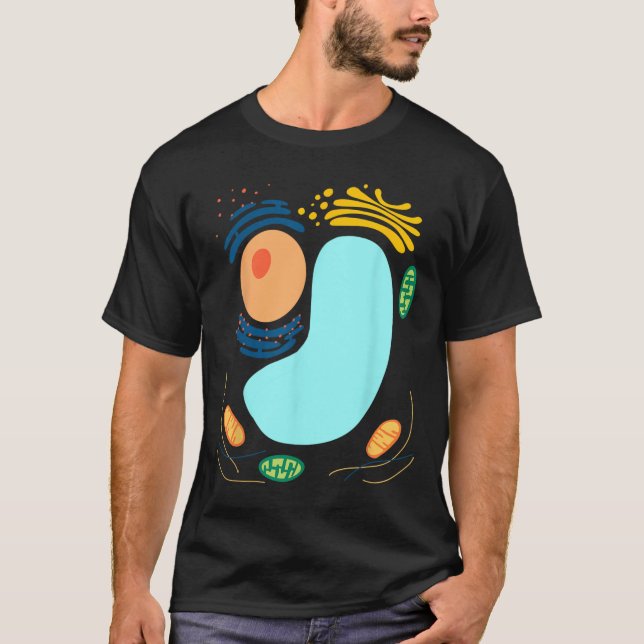 Pflanze Cell Simple Funny Quick Lazy Halloween-Par T-Shirt (Vorderseite)