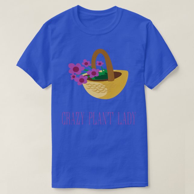 Pflanze Crazy Pflanze Lady 3 T-Shirt (Design vorne)