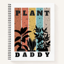 Pflanze Daddy Spiral Notebook
