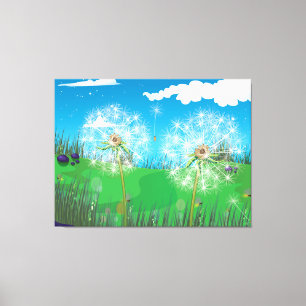 Pflanze Dandelion Leinwanddruck