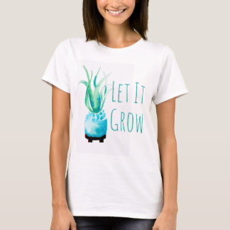 Pflanze der Aquarellluft Sukkulent Gelassen T-Shirt