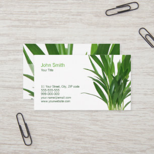 Pflanze der grünen Blätter Visitenkarte
