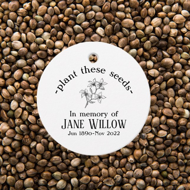 Pflanze der handgezeichneten Blume Geschenkanhänger (Von Creator hochgeladen)