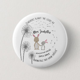 Pflanze der Samen von Wissen Dandelion Hasen Kanin Button