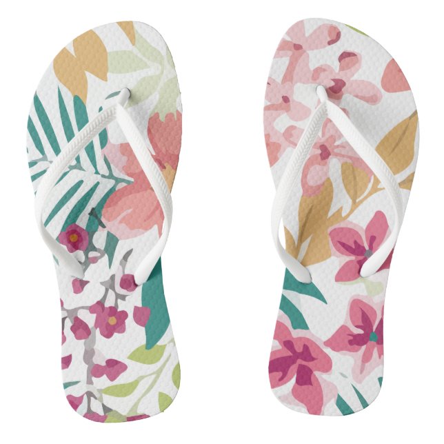 Pflanze der tropischen Blume Flip Flops (Fußbett)