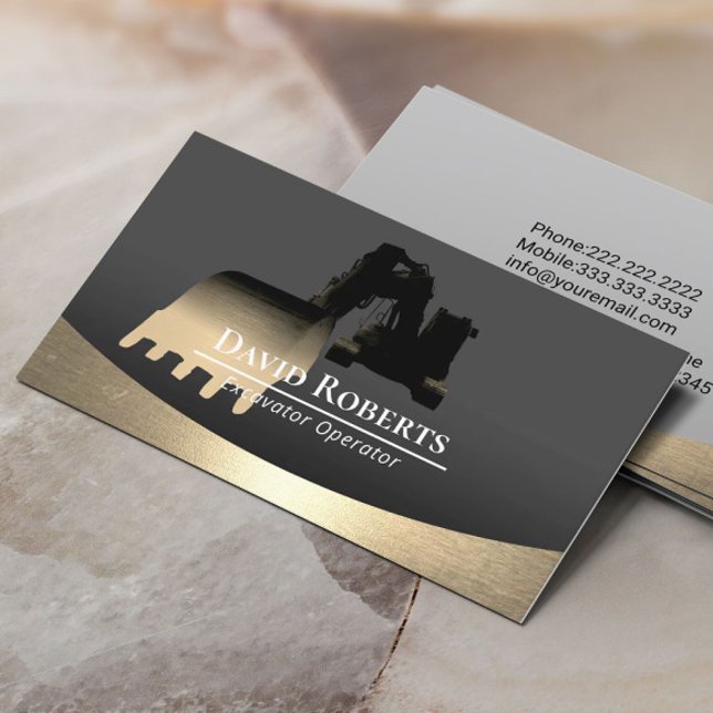 Pflanze des Baggers Beruflich Visitenkarte (Von Creator hochgeladen)