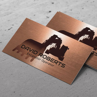 Pflanze des Baggers Visitenkarte