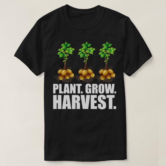 Pflanze des Bauern wachsen Ernte w T-Shirt (Design vorne)