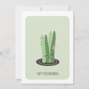 Pflanze des grünen Hauses Neue Zuhause-Karte