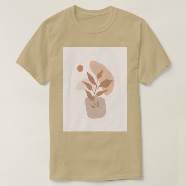 Pflanze des Minimalistischen Mittelalters T-Shirt (Design vorne)