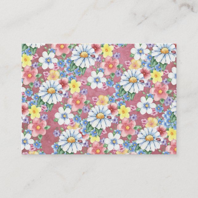 Pflanze des Saatguts und Beobachtung des Geschäfts Visitenkarte (Vorderseite)