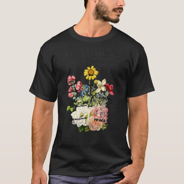 Pflanze Diese Rettete die Bienen Art Quotes Blume T-Shirt (Vorderseite)