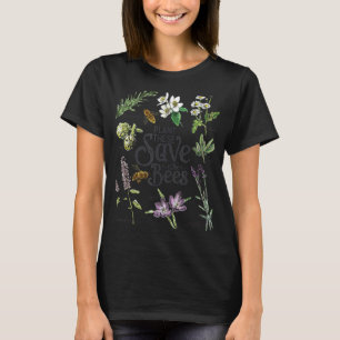 Pflanze Diese Rettete die botanische Kunst der Bie T-Shirt