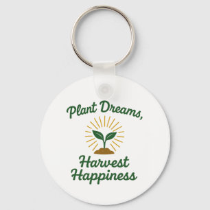 Pflanze Dreams erntet Glück Schlüsselanhänger