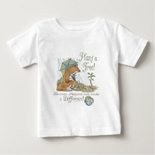 Pflanze ein Baum-Erdtagesfox-Gang Baby T-shirt