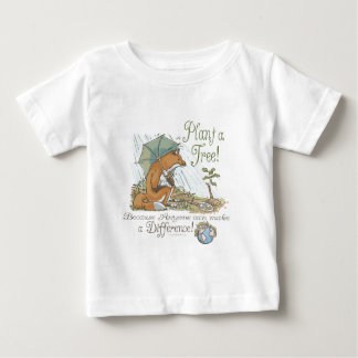 Pflanze ein Baum-Erdtagesfox-Gang Baby T-shirt
