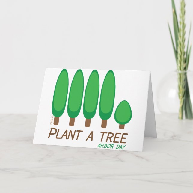 Pflanze ein Baum - Lauben-Tag Karte (Vorderseite)