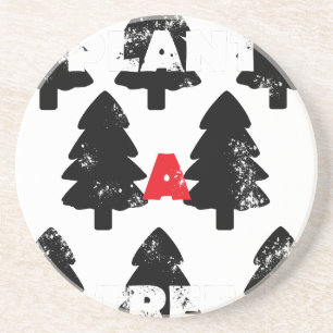 Pflanze ein Baum Muster Getränkeuntersetzer