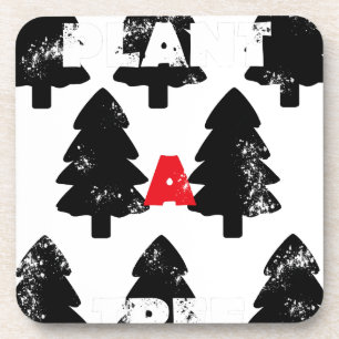 Pflanze ein Baum Muster Untersetzer