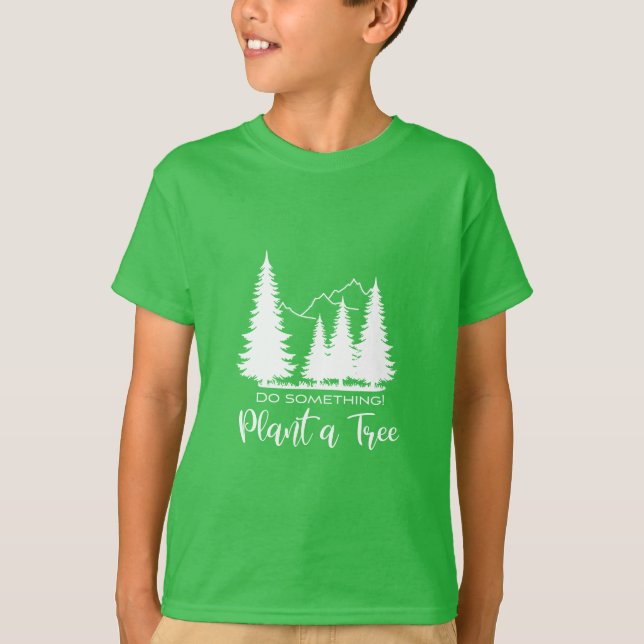 Pflanze ein Baum, Rett unseren Wald Cool- Grün T - T-Shirt (Vorderseite)