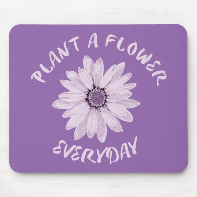 Pflanze Eine Blume Alltag Mousepad (Vorne)